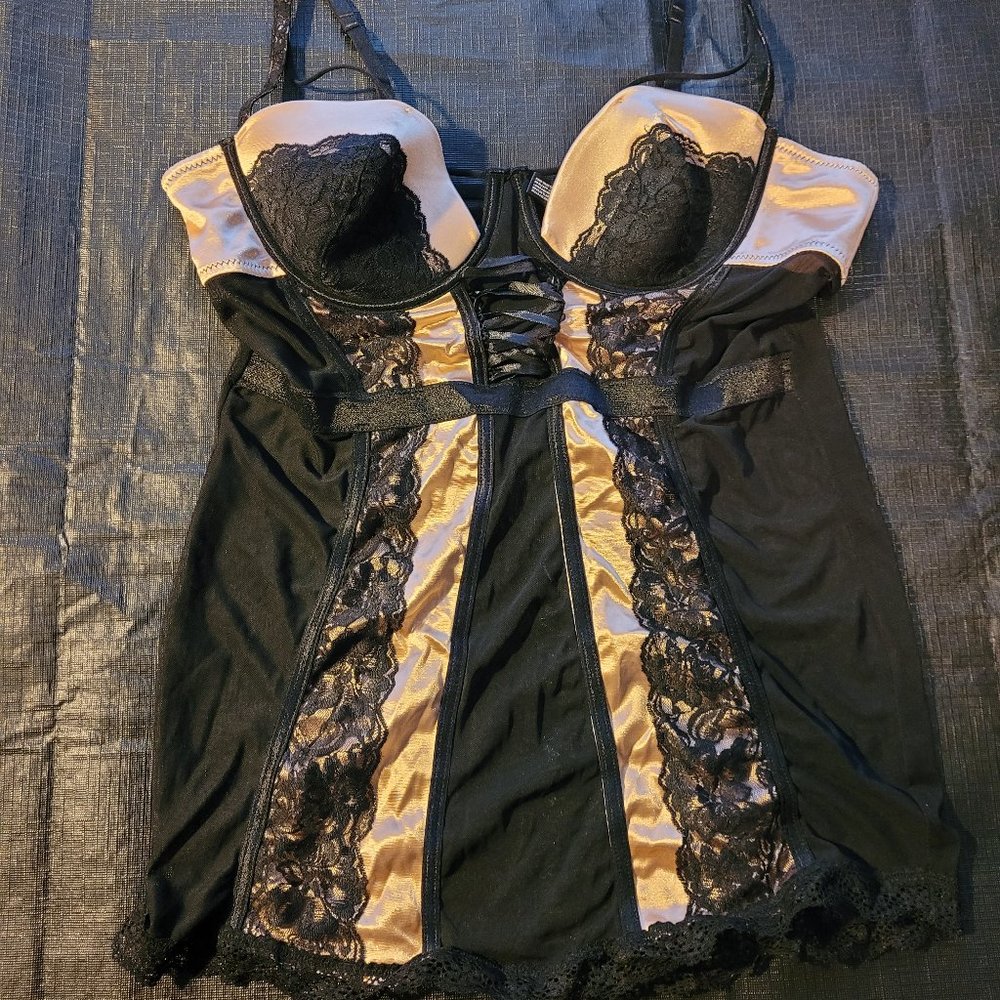 iCollection Black/Nude 1X Chemise